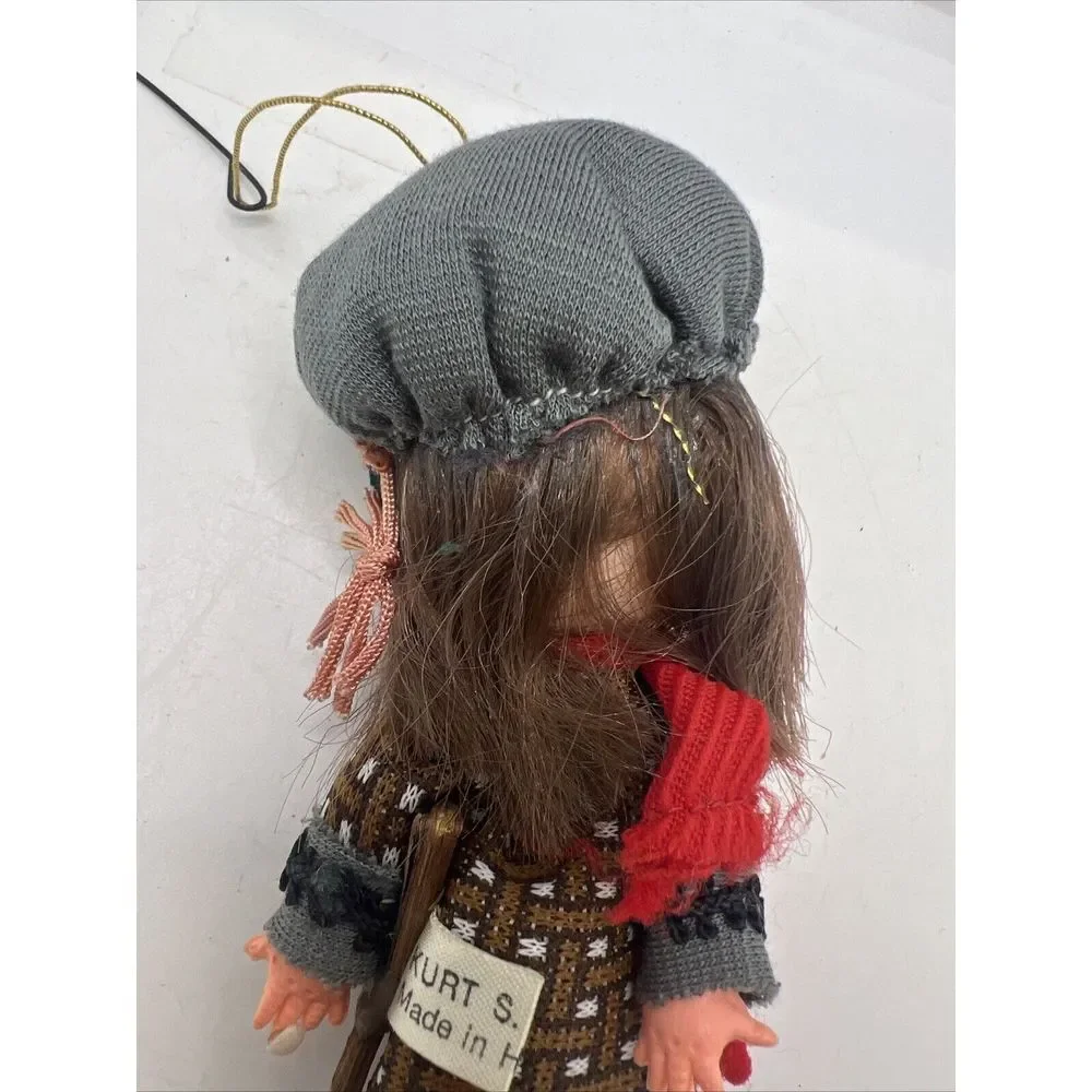 Vintage Kurt S Adler Fabric Felt Flocked Ornament‎
